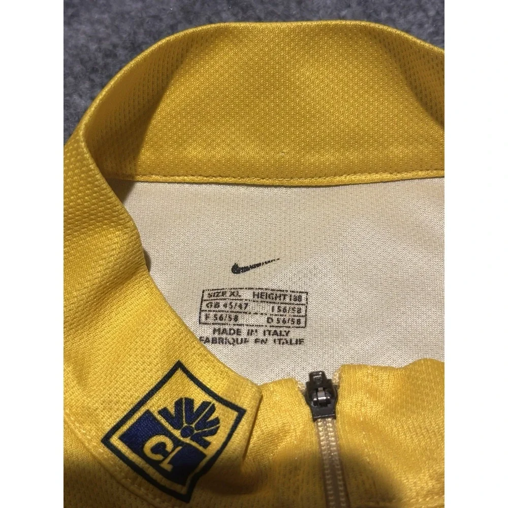 Nike Men's le Tour Cycling Jersey Large Yellow/Black Made In Italy 2000 Rare VTG